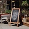 Flash Furniture Torched Brown Wooden A-Frame Magnetic Chalkboard HGWA-CB-4824-TORCH-GG - alternate 1